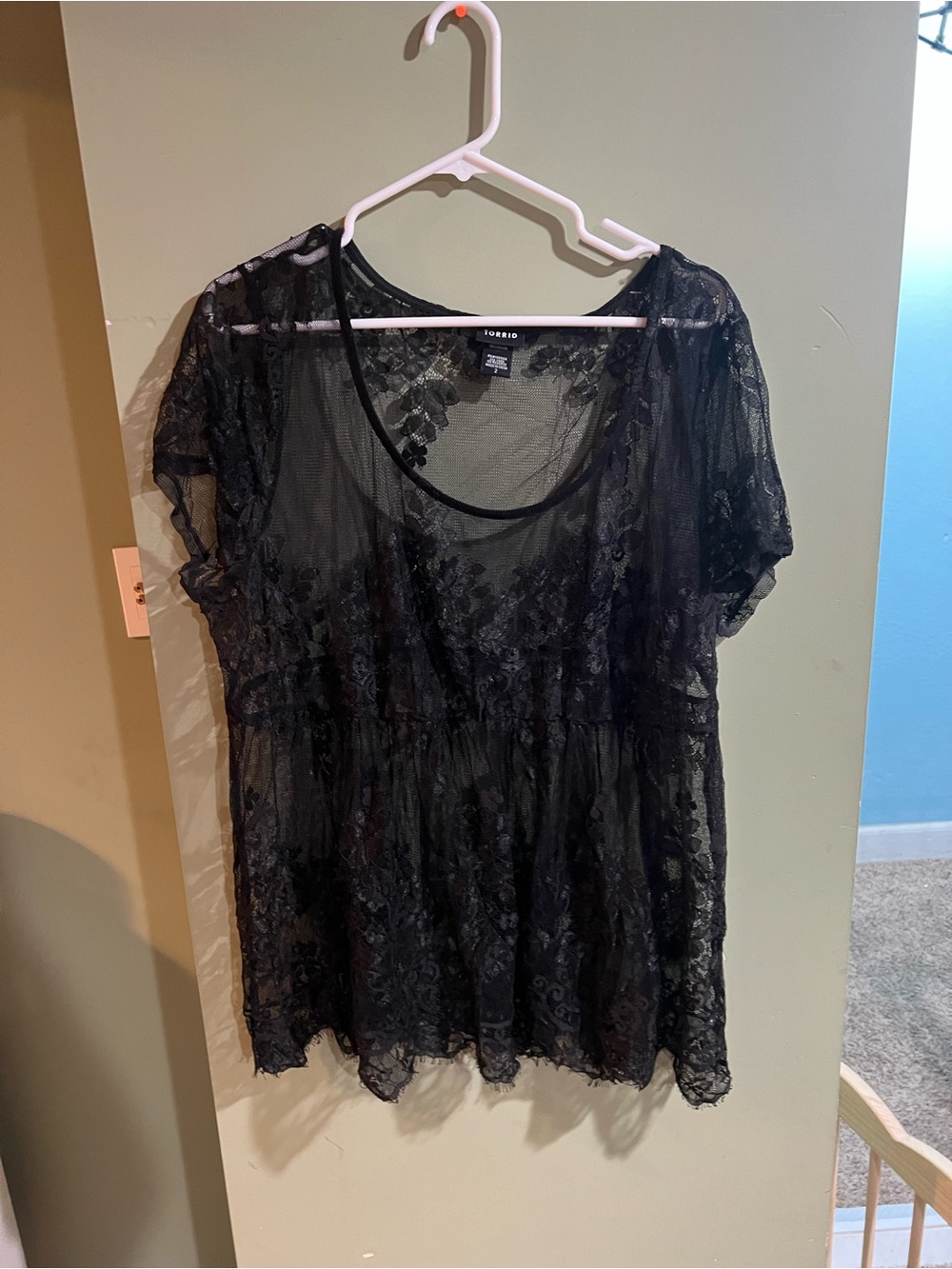Torrid Lace Baby Doll Top